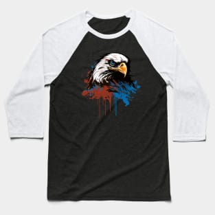 Graffiti Paint Eagle Bird Creative Baseball T-Shirt